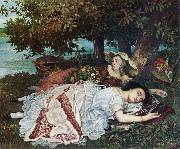 Gustave Courbet Madchen an der Seine Germany oil painting artist